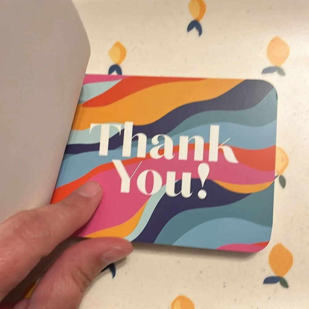 🔥 Sellers Book of 36 Thank You postcards, Tear-Out, Pretty Little Postcards